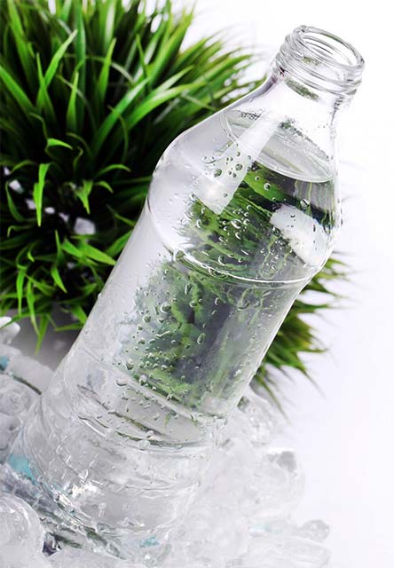 fresh water in bottle
